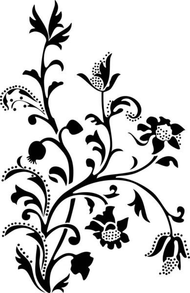 Vektor Illustration Blommor Prydnad — Stock vektor