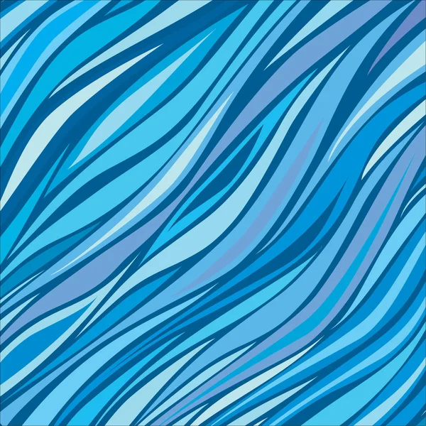 Fond Abstrait Des Vagues Bleues — Image vectorielle