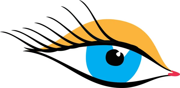 Schönes Weibliches Auge Vektorillustration — Stockvektor