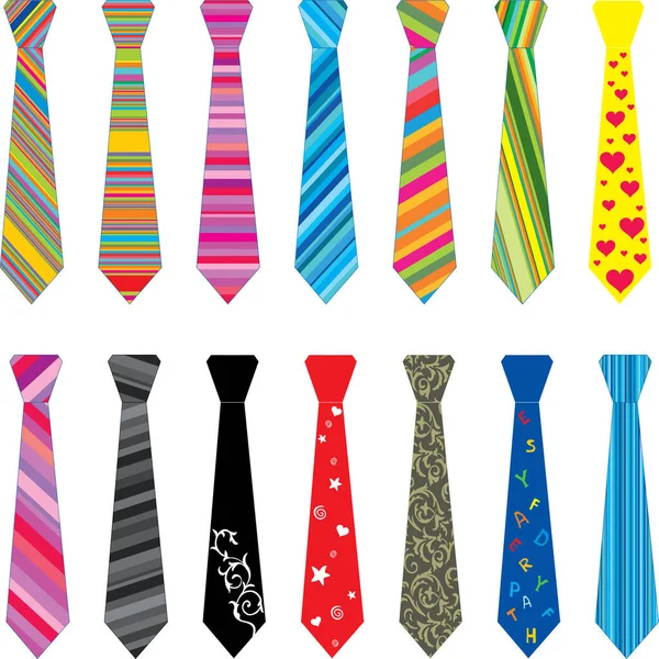 Krawatte Krawatte Anzug Für Mann Und Mann Vektorillustration — Stockvektor