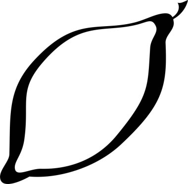 Siyah meyvenin vektör illüstrasyonu