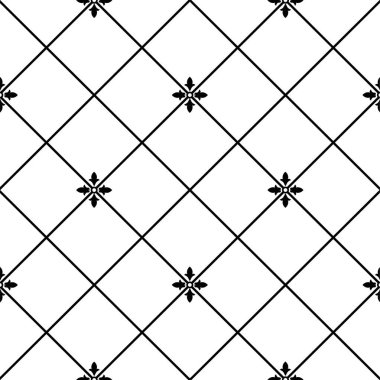 Geometrik şekilli kusursuz desen, vektör illüstrasyonu