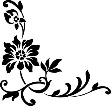 Çiçek arkaplanının vektör çizimi