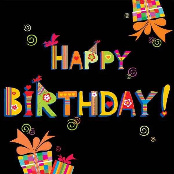 İyi ki doğdun, vektör illüstrasyonu