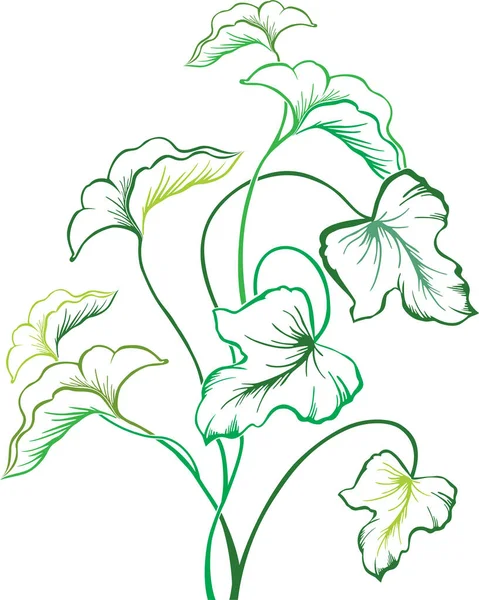 Ilustración Vectorial Fondo Floral — Vector de stock