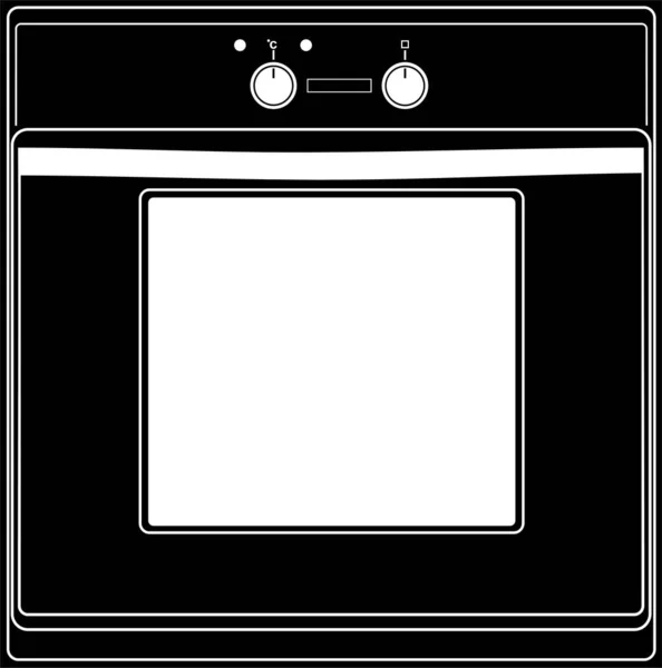 Векторная Иллюстрация Кухонной Плиты — стоковый вектор