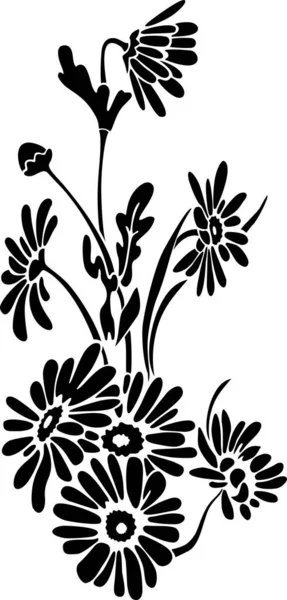 Dessin Motif Floral Illustration Vectorielle — Image vectorielle