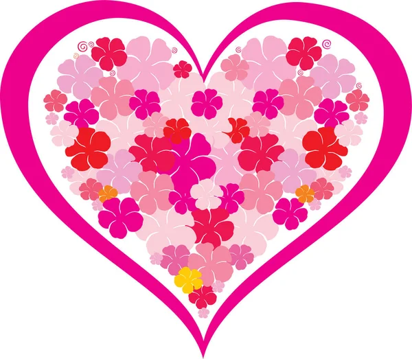 Vector Illustration Valentine Day Heart — Stock Vector