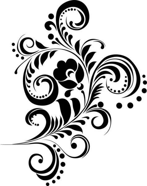 Çiçek süslemesinin vektör illüstrasyonu