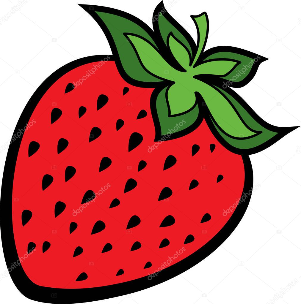 strawberry. web icon simple illustration