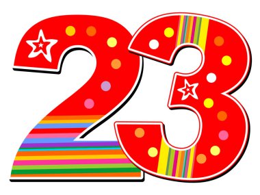 23 Şubat 'ı kutlayan tebrik kartı. Vektör İllüstrasyonu 