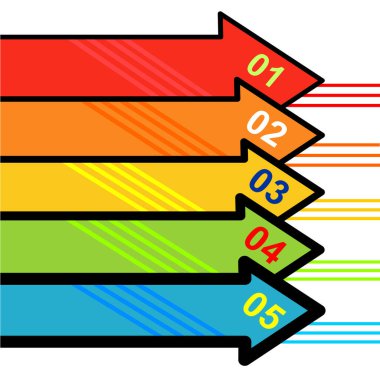 Soyut sayı doğrusu arkaplanı. Tasarım şablonu. resimleme