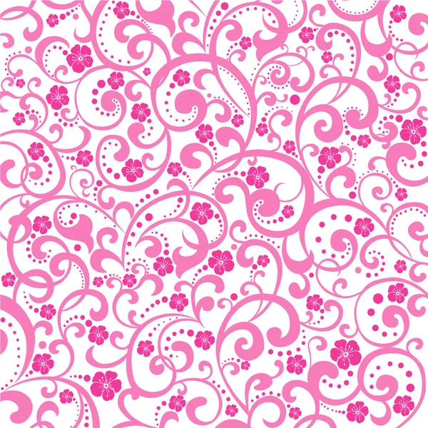 Розовый Цветок Цветочный Фон Иллюстрация — стоковый вектор