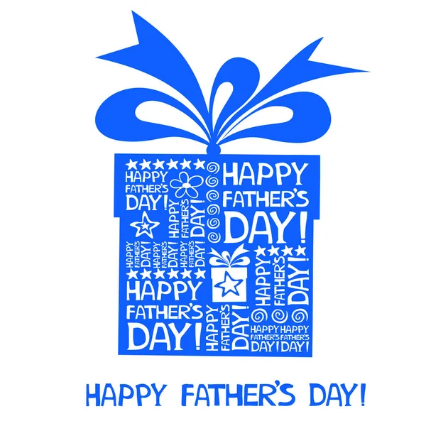 Щаслива Листівка Дня Батька Векторні Ілюстрації — стоковий вектор