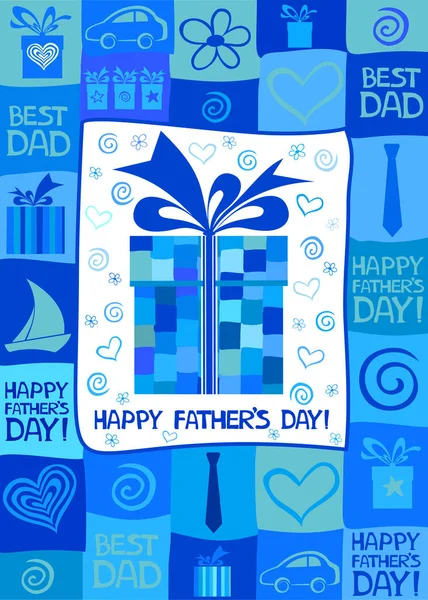 Happy Father Day Vector Illustration — Stock Vector