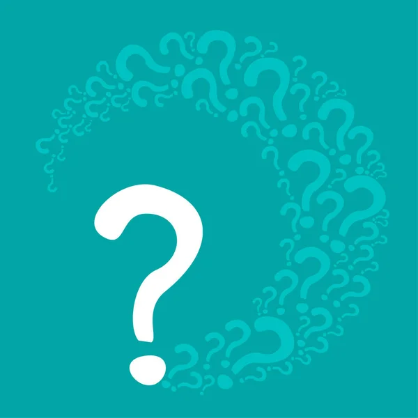 Question Mark Poster Vector Illustration — Stock Vector