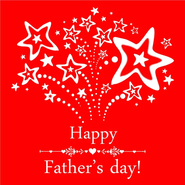 Happy Father Day Ευχετήρια Κάρτα Διανυσματική Απεικόνιση — Διανυσματικό Αρχείο