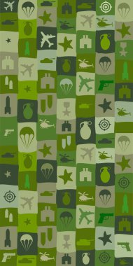 efenders day military seamless pattern. Russian national holiday on 23 February. Elements and symbols of the Russian army.