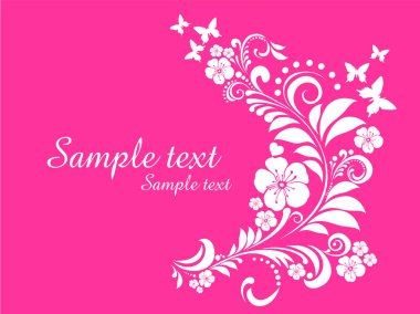 Flower background. Flower isolated on White background. illustration