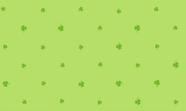 緑の色の聖 Patrick 日背景 シームレス パターン — ストックベクタ