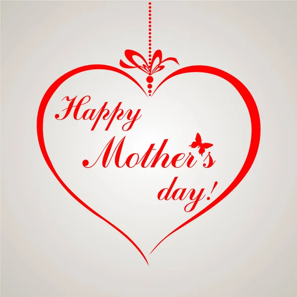 Happy Mother Day Greeting Card — Image vectorielle