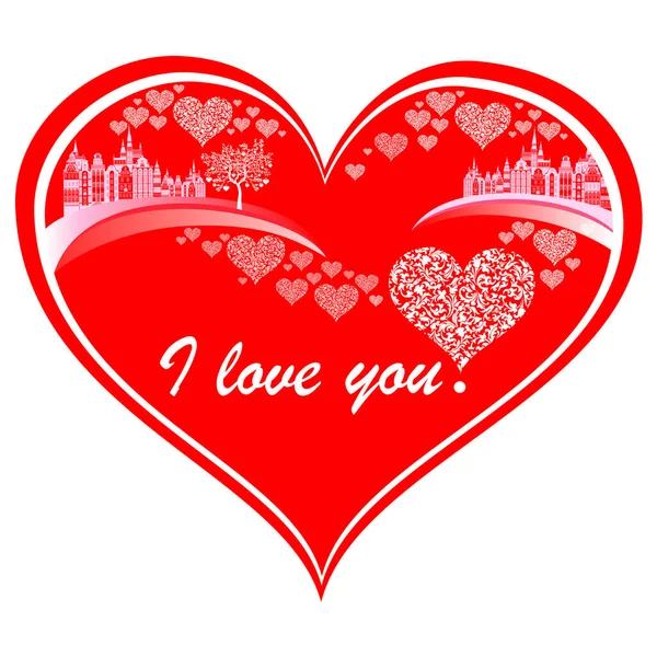 Happy Valentine Day Card Celebration Mint Background Red Heart Place — Wektor stockowy