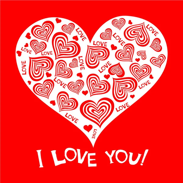 Happy Valentine Day Card Celebration Mint Background Red Heart Place — Stock vektor