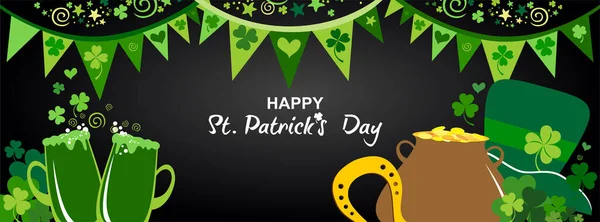 Happy St. Patrick's day. Holiday Greeting Card.