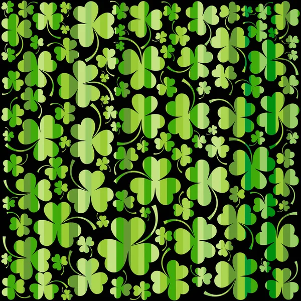 Fond Saint Patrick Couleurs Vertes Modèle Sans Couture — Image vectorielle