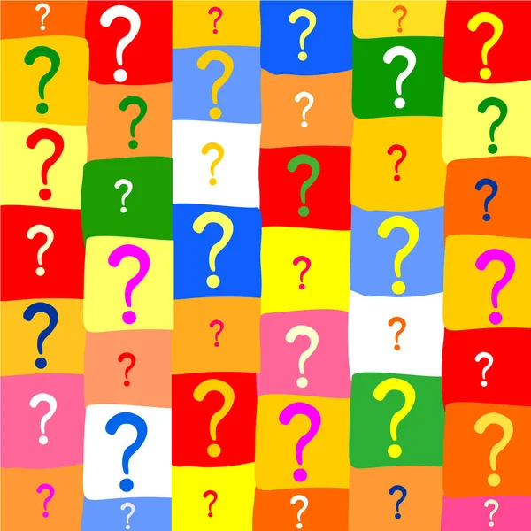 Seamless background with question signs. Too Many Questions. Quiz Background.