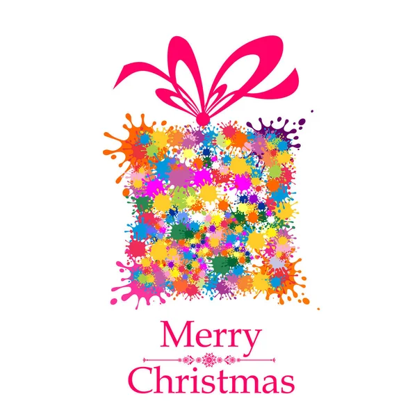Carte Voeux Noël Avec Des Cadeaux Colorés Illustration De Stock