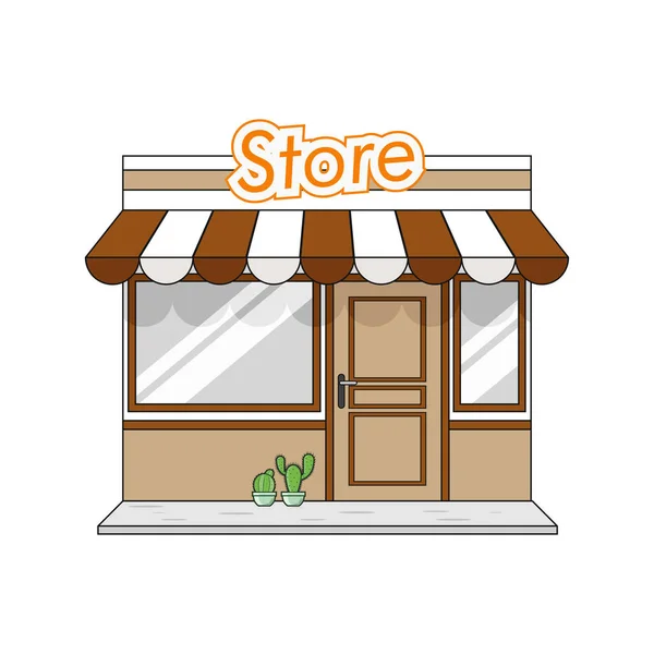Shop Cartoon Vektor Grafiken — Stockvektor
