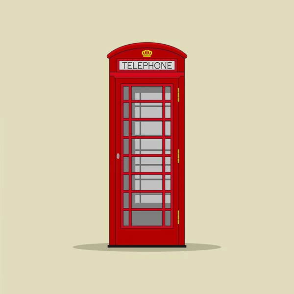 Phone Booth Cartoon Vector Graphics — Stock Vector