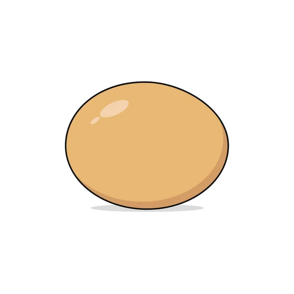 隔離された鶏の卵の漫画のベクトルグラフィック — ストックベクタ