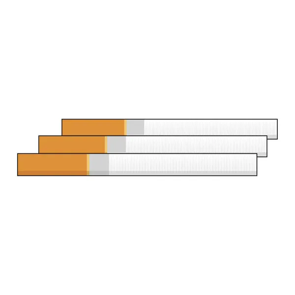 Cigarrillos Diseño Plano Gráficos Vectoriales — Vector de stock