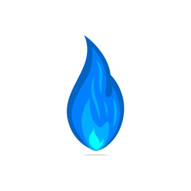 Mavi ateş logo vektör grafikleri
