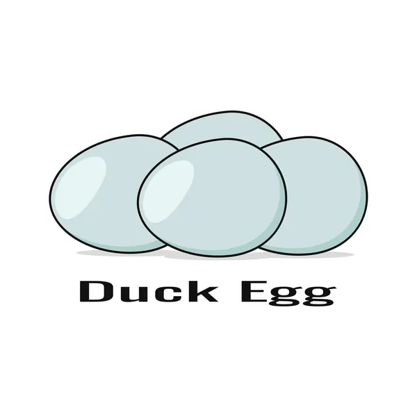 アヒルの卵のロゴベクトルグラフィック — ストックベクタ
