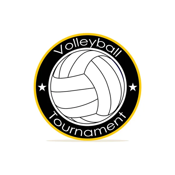 Volleyboll Logotyp Vektor Grafik — Stock vektor