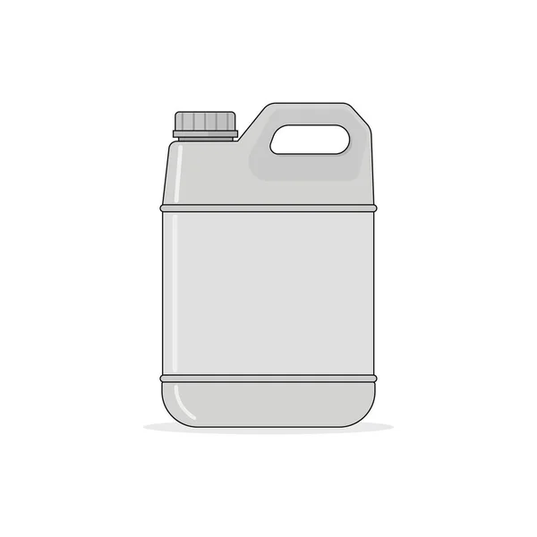 Isolated Plastic Jerry Cans Cartoon Vector Graphics — Stok Vektör