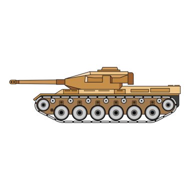 Askeri tank karikatür vektör grafikleri