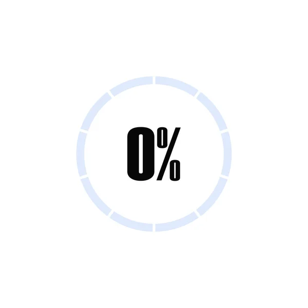 Simple Circular Loading Scale Percentage Number Vector Graphics — Stockvector