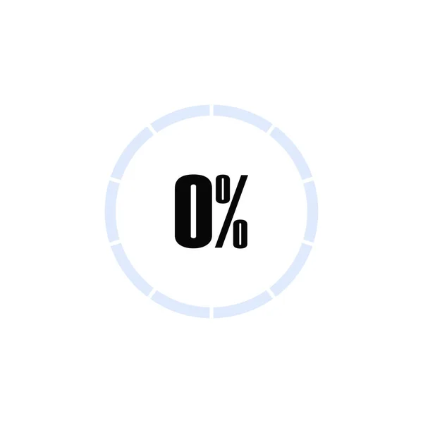 Simple Circular Loading Scale Percentage Number Vector Graphics — Vector de stock