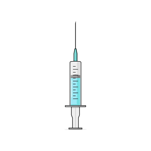 Graphismes Vectoriels Isolés Dessin Animé Par Injection Médicale — Image vectorielle