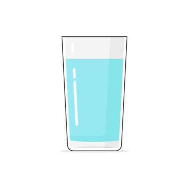 Bir bardak su vektörü grafiği