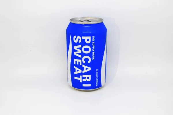 Pocari Sweat Can Drink White Background — Fotografia de Stock