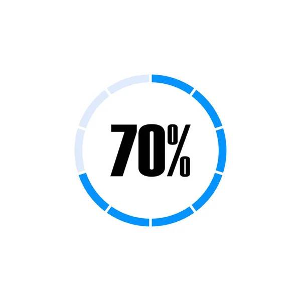 Simple Circular Loading Scale Percentage Number Vector Graphics — Image vectorielle