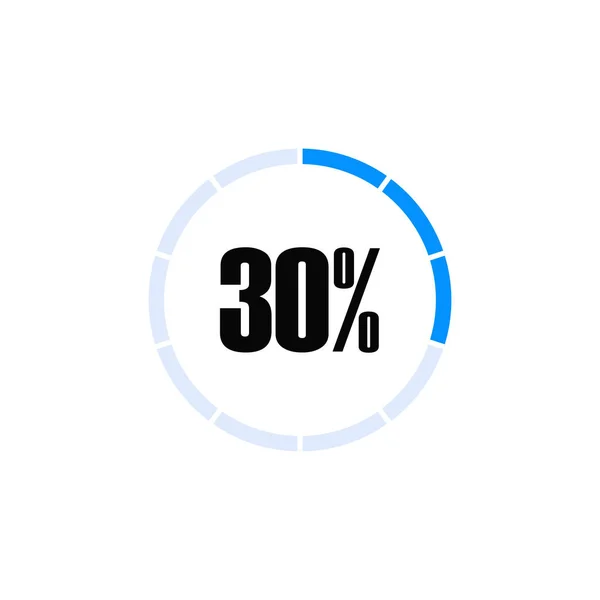 Simple Circular Loading Scale Percentage Number Vector Graphics — Stok Vektör