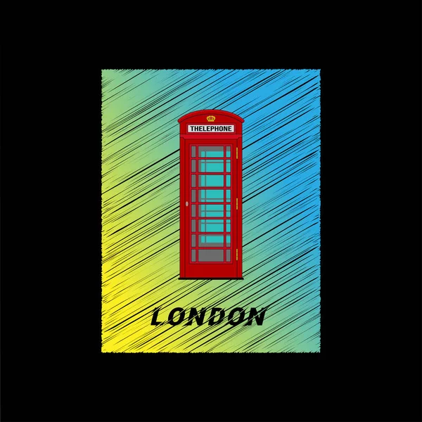 London Poster Vector Art Graphics — Stok Vektör