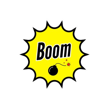 Boom metin efekti vektör grafikleri