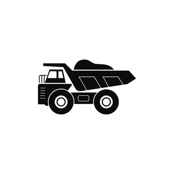 Vektorová Grafika Ikon Těžebních Vozidel — Stockový vektor
